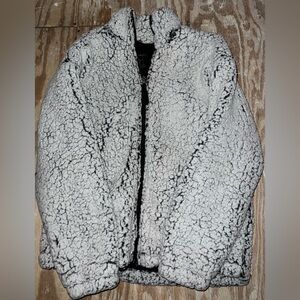 forever 21 sherpa zip up